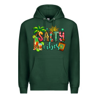 Sports Green salty vibes tequila summer Premium Hoodie - Jasminsmagicworld