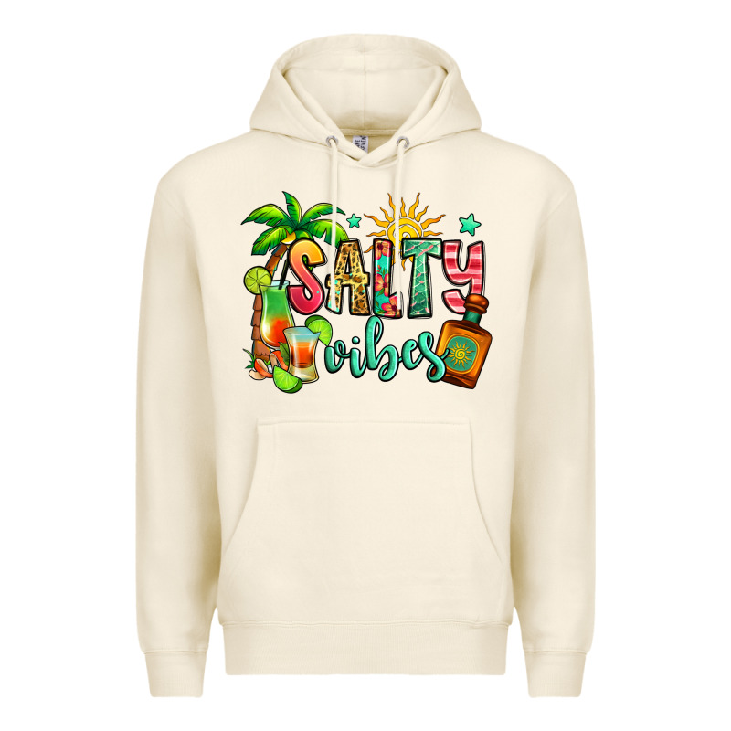 Salty Vibes Tequila Summer Premium Hoodie by Jasminsmagicworld | Teevron