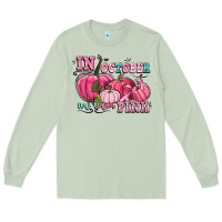 Matcha in october we wear pink Long Sleeve Tee - CowGirlArtShop
