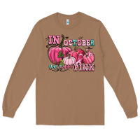 Toasted Coconut in october we wear pink Long Sleeve Tee - CowGirlArtShop