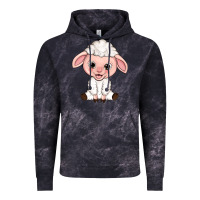 Cloud Black Cartoon Lamb Vintage Hoodie - HowdyJamesFarm