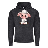 Vintage Black Cartoon Lamb Vintage Hoodie - HowdyJamesFarm