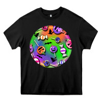 Black halloween round earrings 4 Heavy Core Tee - BundleAndBundleShop