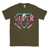 Army Green super nurse Classic Tee - RanaPortraitStore