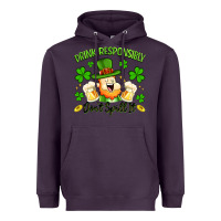 Plum drink responsibly dont spill it Heavyweight Hoodie - Artiststas