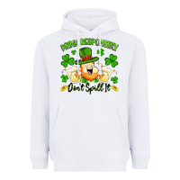 White drink responsibly dont spill it Heavyweight Hoodie - Artiststas