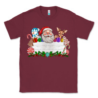 Burgundy custom name christmas Classic Tee - texasbilliewilder