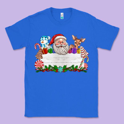 Custom Name Christmas Classic Tee Designed By Texasbilliewilder
