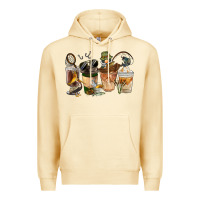 Pina Colada Fishing Coffee Cups Premium Hoodie - FaDigitalArtStudio