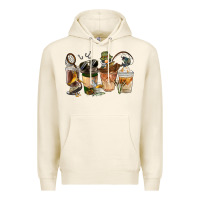 Tofu Fishing Coffee Cups Premium Hoodie - FaDigitalArtStudio