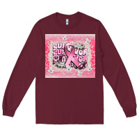 Burgundy survivor cancer awareness Long Sleeve Tee - CowGirlArtShop