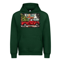 Forest Green christmas truck Urban Hoodie - BarkalooDesign