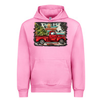 Fuchsia Pink christmas truck Urban Hoodie - BarkalooDesign