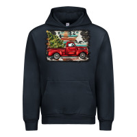 Navy christmas truck Urban Hoodie - BarkalooDesign