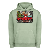 Pigment Oil Green christmas truck Urban Hoodie - BarkalooDesign