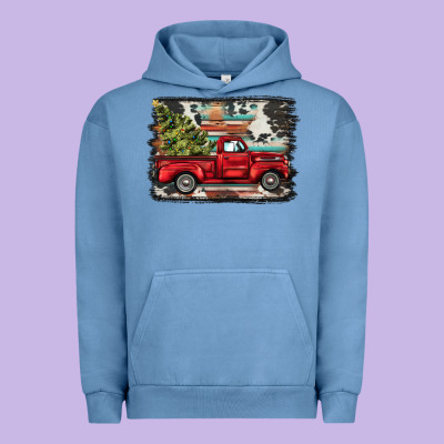Christmas Truck Urban Hoodie Designed By Barkaloodesign