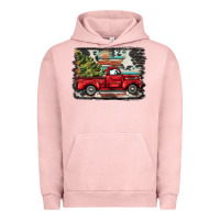 Pigment Salmon christmas truck Urban Hoodie - BarkalooDesign