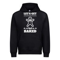 Black Let's Get Baked Smoking Weed Funny Christmas Gift 1 Urban Hoodie - lanVoArt