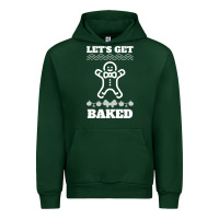 Forest Green Let's Get Baked Smoking Weed Funny Christmas Gift 1 Urban Hoodie - lanVoArt