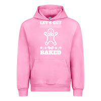 Fuchsia Pink Let's Get Baked Smoking Weed Funny Christmas Gift 1 Urban Hoodie - lanVoArt