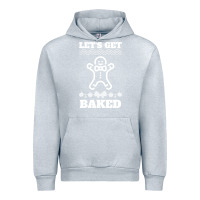 Heather Grey Let's Get Baked Smoking Weed Funny Christmas Gift 1 Urban Hoodie - lanVoArt