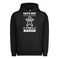 Pigment Black Let's Get Baked Smoking Weed Funny Christmas Gift 1 Urban Hoodie - lanVoArt