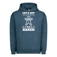 Pigment Midnight Navy Let's Get Baked Smoking Weed Funny Christmas Gift 1 Urban Hoodie - lanVoArt