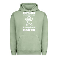 Pigment Oil Green Let's Get Baked Smoking Weed Funny Christmas Gift 1 Urban Hoodie - lanVoArt