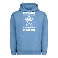 Pigment Pebble Blue Let's Get Baked Smoking Weed Funny Christmas Gift 1 Urban Hoodie - lanVoArt