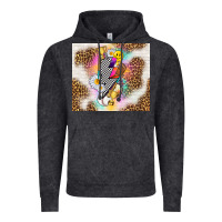 Vintage Black retro baseball with leopard Vintage Hoodie - TumblerDesignByShophia