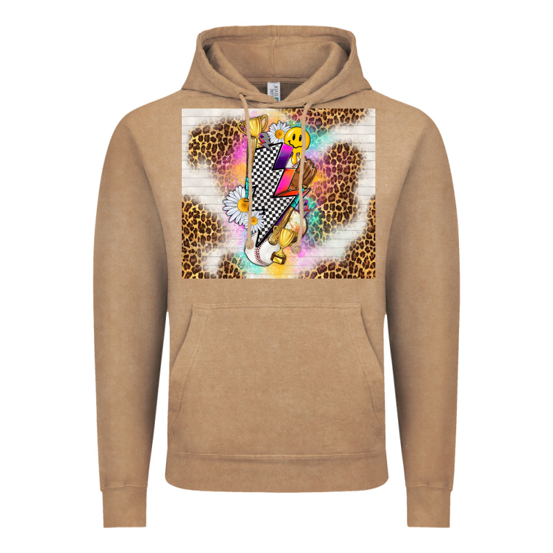 Retro Baseball With Leopard Vintage Hoodie by TumblerDesignByShophia | Teevron