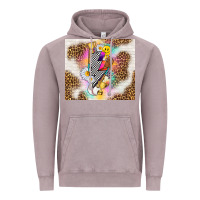 Vintage Zinc retro baseball with leopard Vintage Hoodie - TumblerDesignByShophia