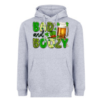 Heather Grey bad and boozy Heavyweight Hoodie - Artiststas
