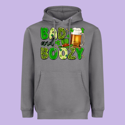 Bad And Boozy Heavyweight Hoodie Designed By Artiststas