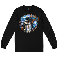 Black hello winter Long Sleeve Tee - CowGirlArtShop
