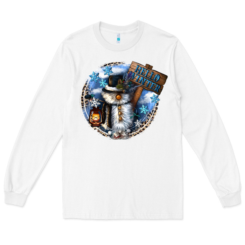 Hello Winter Long Sleeve Tee by CowGirlArtShop | Teevron