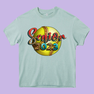Softball Senior 2023 Heavy Core Tee Designed By Bundleandbundleshop