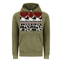 Vintage Olive cowgirl with cowhide Vintage Hoodie - TumblerDesignByShophia