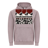 Vintage Zinc cowgirl with cowhide Vintage Hoodie - TumblerDesignByShophia