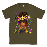 Army Green mardi gras principal afro messy bun Classic Tee - texasbilliewilder