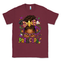 Burgundy mardi gras principal afro messy bun Classic Tee - texasbilliewilder