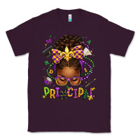 Plum mardi gras principal afro messy bun Classic Tee - texasbilliewilder