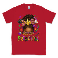 Red mardi gras principal afro messy bun Classic Tee - texasbilliewilder
