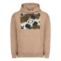 Pigment Burro black and white cowhide background Urban Hoodie - BarkalooDesign