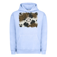 Pigment Grape Ice black and white cowhide background Urban Hoodie - BarkalooDesign