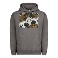 Pigment Tornado black and white cowhide background Urban Hoodie - BarkalooDesign