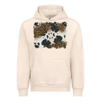 Sandshell black and white cowhide background Urban Hoodie - BarkalooDesign