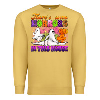 Antique Gold theres some horrors in this house Premium Sweatshirt - Artiststas