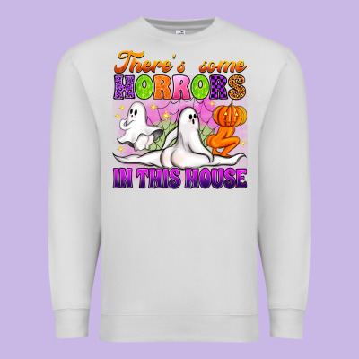 Theres Some Horrors In This House Premium Sweatshirt Designed By Artiststas