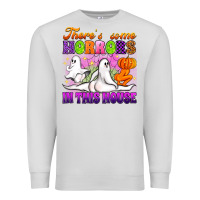Dove Grey theres some horrors in this house Premium Sweatshirt - Artiststas